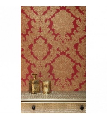 Cenza Damask Wallpaper Red 5sqm