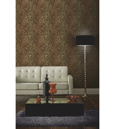 Leopard Skin Print Brown Wallpaper 5sqm