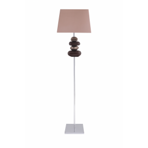 Pebble Floor Lamp Chocolate and Bronze 