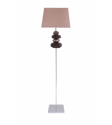 Pebble Floor Lamp Chocolate and Bronze 