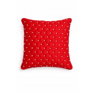 Small Pearl Cushion Red