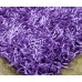Purple Lilac Viscose Shaggy Rug 5ft by 7ft