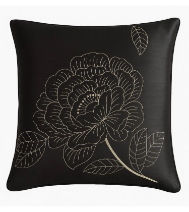 Zilly Cushion Black and Silver Cover Only