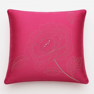 Zilly Cushion  Magenta and Silver Cover Only