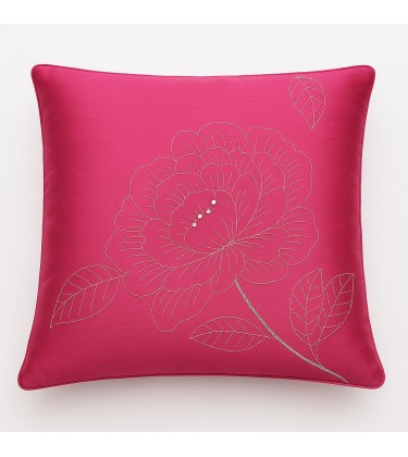 Zilly Cushion  Magenta and Silver Cover Only