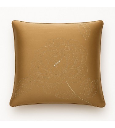 Zilly Cushion  Light Brown and Silver Cover Only