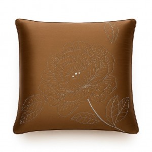 Zilly Cushion Chocolate and Silver Cover Only