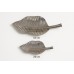 Aluminium Leaf Small Decorative Plate 29cm