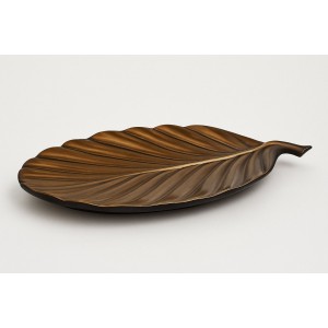 Bronze 3D Decorative Leaf Plate