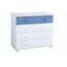 Boys Solid Pine Bedroom Set Blue and White