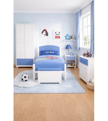 Boys Solid Pine Bedroom Set Blue and White Boys Solid Pine Bedroom Set Blue and White