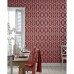 Strade Red and White Wallpaper