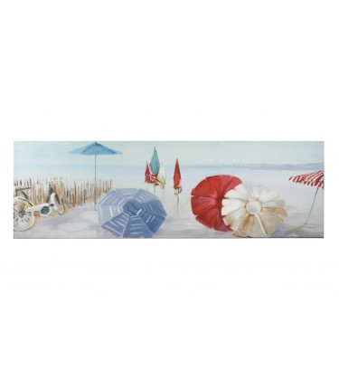 Umbrella Beach Canvas Wall Art