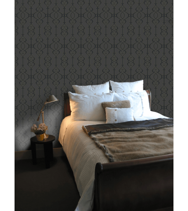 Strade Black and Gold Wallpaper 5sqm