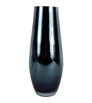 Blue Glazed Metalic Vase 30cm