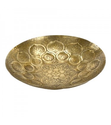 Large Gold Moroccan Decorative Bowl 42cm