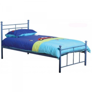 Boys Blue Single (3ft) Metal Bed