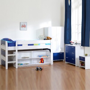 Boys Bedroom Sleeper Set Blue