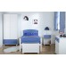 Boys Solid Pine Bedroom Set Blue and White