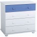 Boys Solid Pine Bedroom Set Blue and White