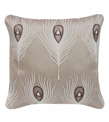 Peacock Cushion Mocha