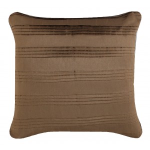 Pleated Taffeta Cushion Bronze