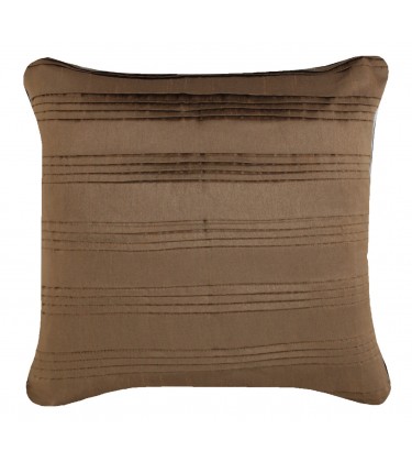 Pleated Taffeta Cushion Bronze