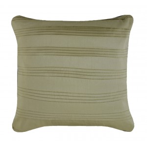 Pleated Taffeta Cushion Olive