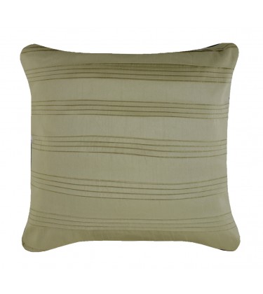 Pleated Taffeta Cushion Olive