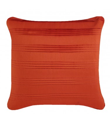 Pleated Taffeta Cushion Orange