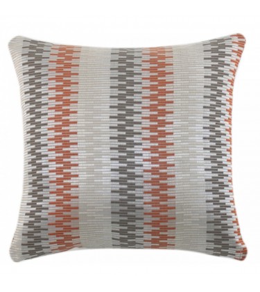 Abstract Pattern Cushion Orange and Grey