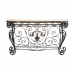 Elegant Marble Effect Console Table and Mirror Set