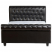 Chester Leather Bed Frame 5ft by 6ft Black