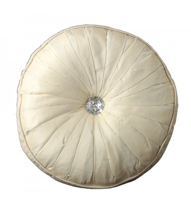 Round Cushion Ivory