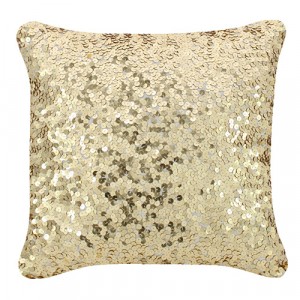 Small Sparkle Sequins Cushion Gold