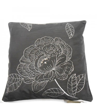 Zilly Cushion Black and Silver Cover Only