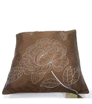 Zilly Cushion Chocolate and Silver Cover Only