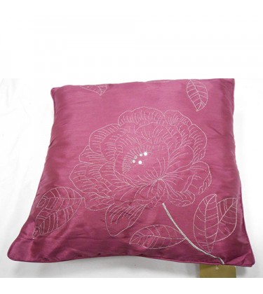 Zilly Cushion  Magenta and Silver Cover Only