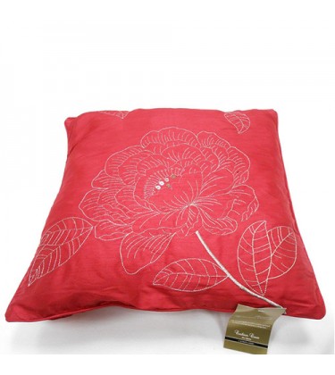 Zilly Cushion Red and Silver Cover Only