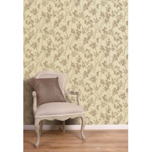 Vine Motif Neutral Wallpaper 5sqm