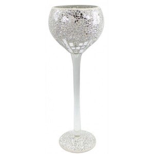 Mosaic Decorative Goblet Silver (Large)