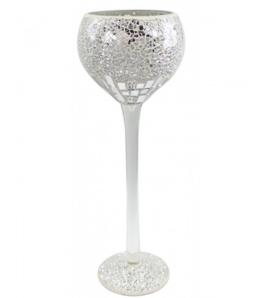 Mosaic Decorative Goblet Silver (Large)