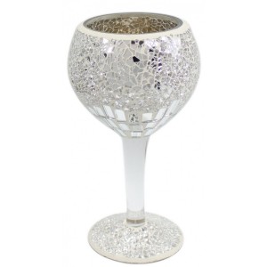 Mosaic Decorative Goblet Silver (Small)