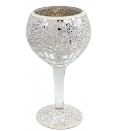 Mosaic Decorative Goblet Silver (Small)