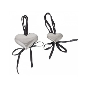 Chrome Heart Shaped Decoration