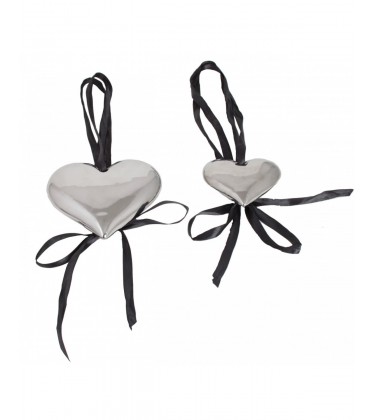 Chrome Heart Shaped Decoration