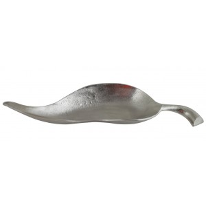 Nickel Decorative Leaf Dish 62cm