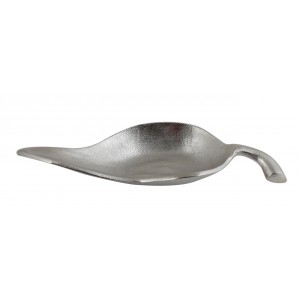 Nickel Decorative Leaf Dish 44cm