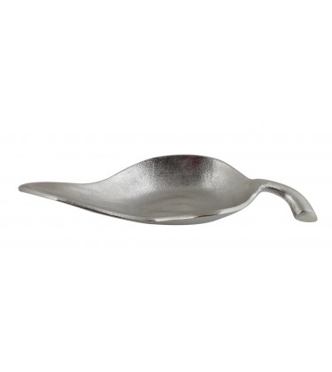 Nickel Decorative Leaf Dish 44cm