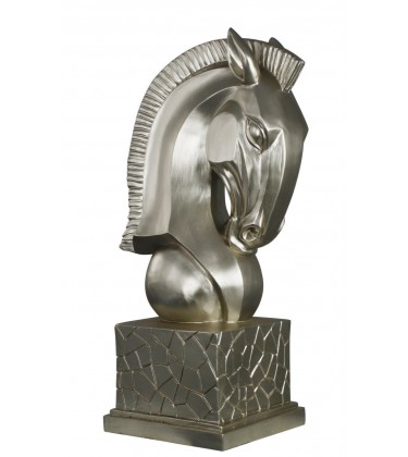 Greek Horse Head Decoration in Matte Gold 